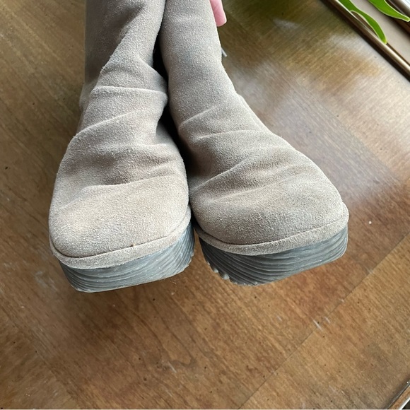 Fly London Yama Ankle Boots in Tan Suede - Picture 6 of 10